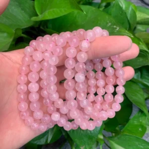 6mm,8mm Rose quartz bracelets