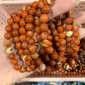6mm,8mm Red jasper bracelets