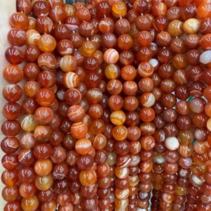 Natural 4mm,6mm,8mm Carnelian Beads Strand