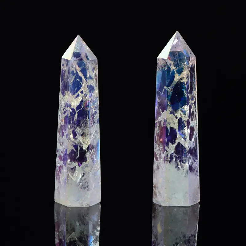 Natural 7-9cm Aura Clear Quartz Point