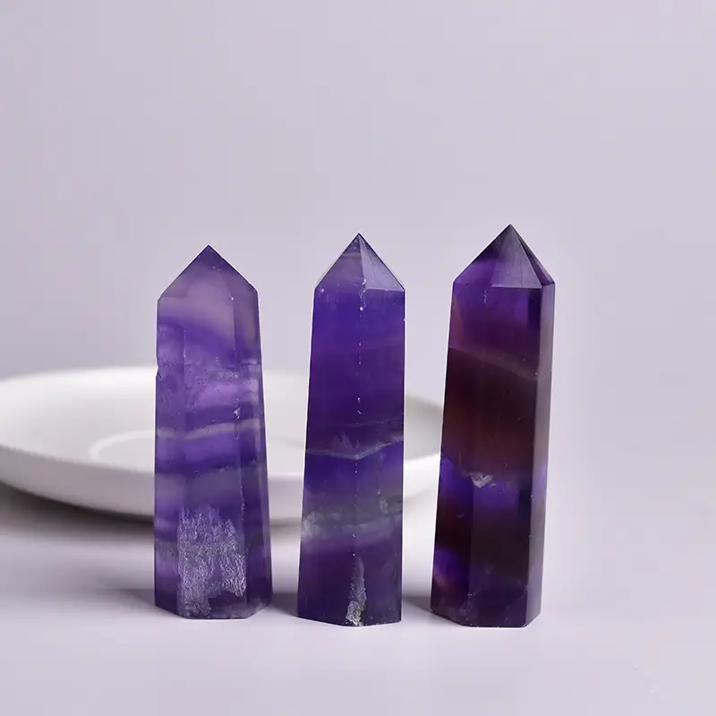 Natural 7-9cm Pruple Fluorite Point