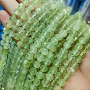 Natural 6mm/8mm/10mm Faceted Prenite Beads
