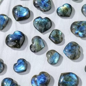 Natural Labradorite Heart