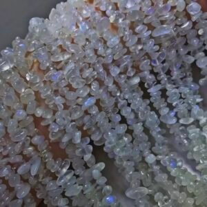 Natural Blue Moonstone Chips For Jewelry Making Beads