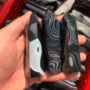 Black Onyx Agate Point Wholesale