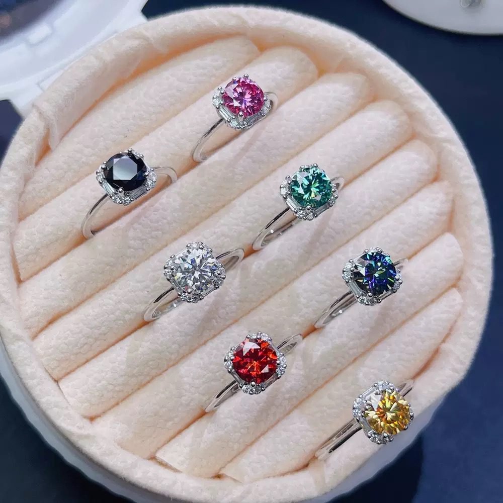 Moissanite S925 Sliver Ring - Image 2