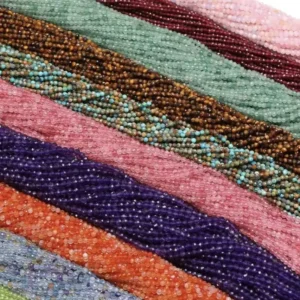 3mm Natural Faceted Crystal Beads, Gemstone Faceted Beads