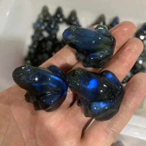 Labradorite Frog Carving