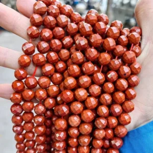 Natural 6mm/8mm/10mm Faceted Red Jasper Beads