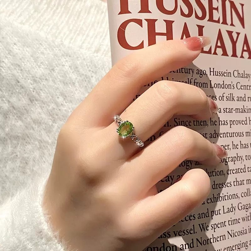 Topaz,Amethyst ,Peridot,Citrine,Garnet S925 Sliver Ring - Image 2