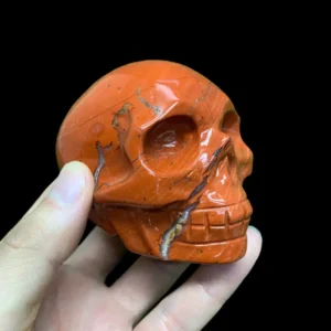 Natural Red Jasper Skull