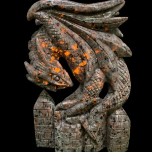 Yooperlite Dragon Carving