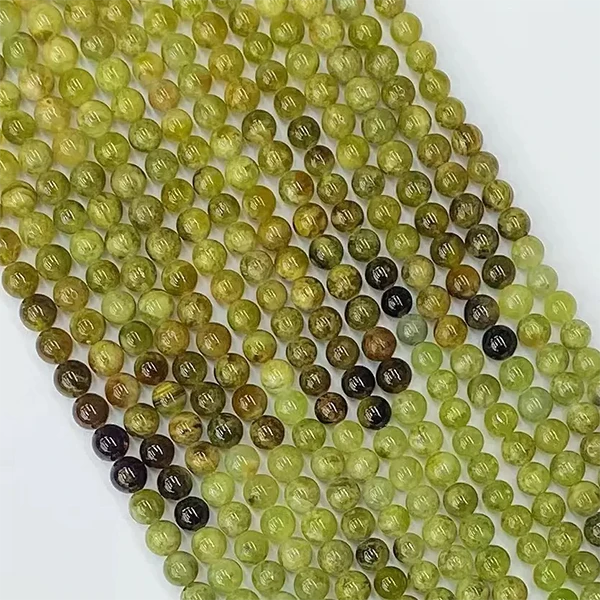 Natural 6mm,8mmHigh Level Green Garnet Beads Strand