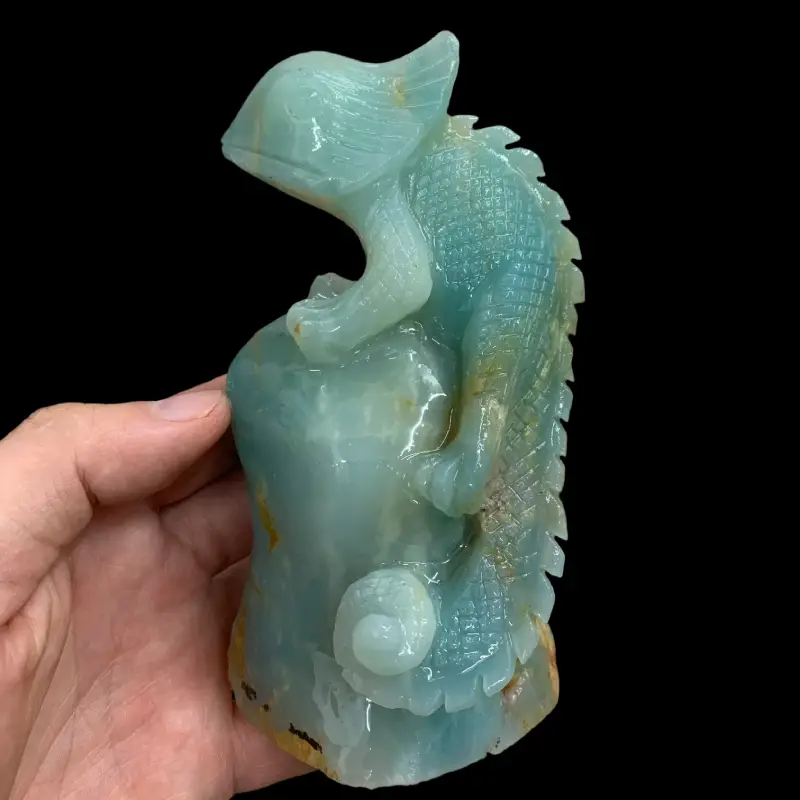 Caribbean Lizard Carving (Support customization)