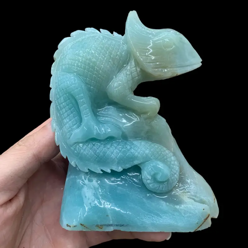 Caribbean Lizard Carving (Support customization)