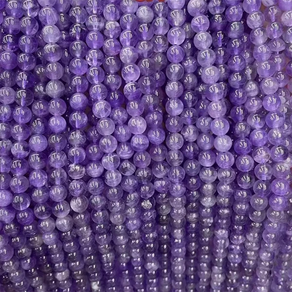Natural 4mm,6mm,8mm Amethyst Beads Strand
