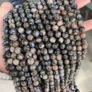 Natural 8mm Que Sera Beads Strand