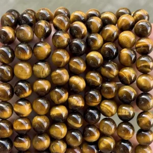 Natural 4mm,6mm,8mm,10mm Tiger Eye Beads Strand