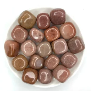 Natural Strawberry Quartz Tumbled Stone