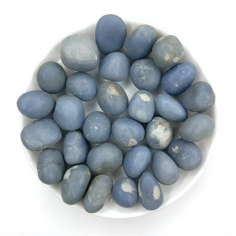 Natural Angelite Tumbled Stone