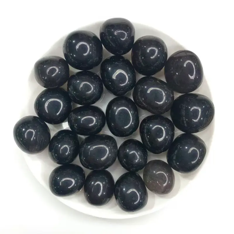 Natural Black Obsidian Tumbled Stone
