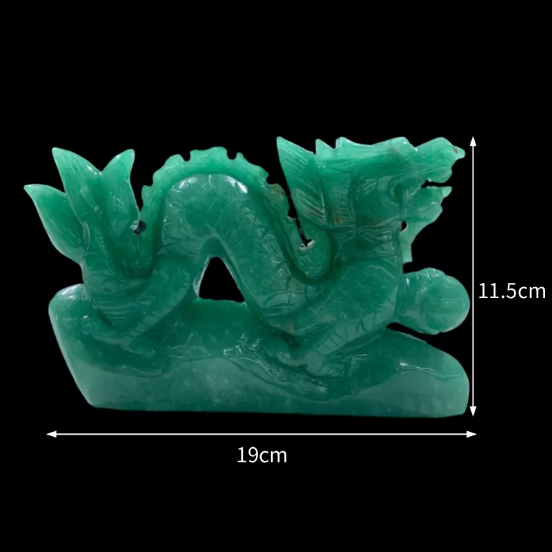 Aventurine Dragon Carving - Image 2