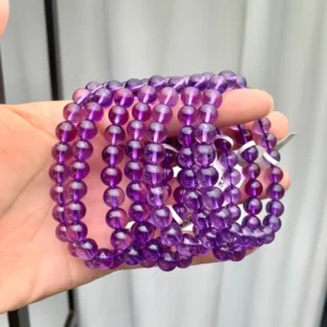 8mm+ Top Quality Amethyst Bracelets