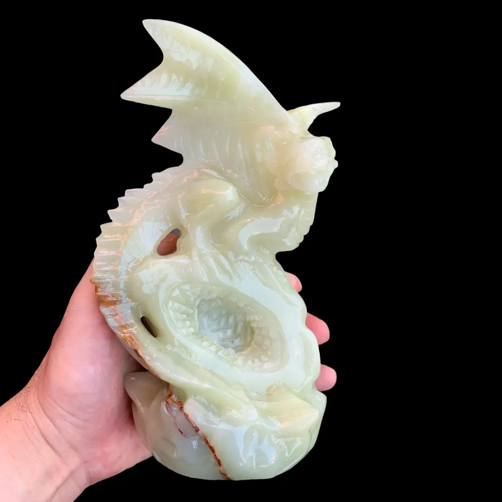 Afghan jade Dragon Carving - Image 2