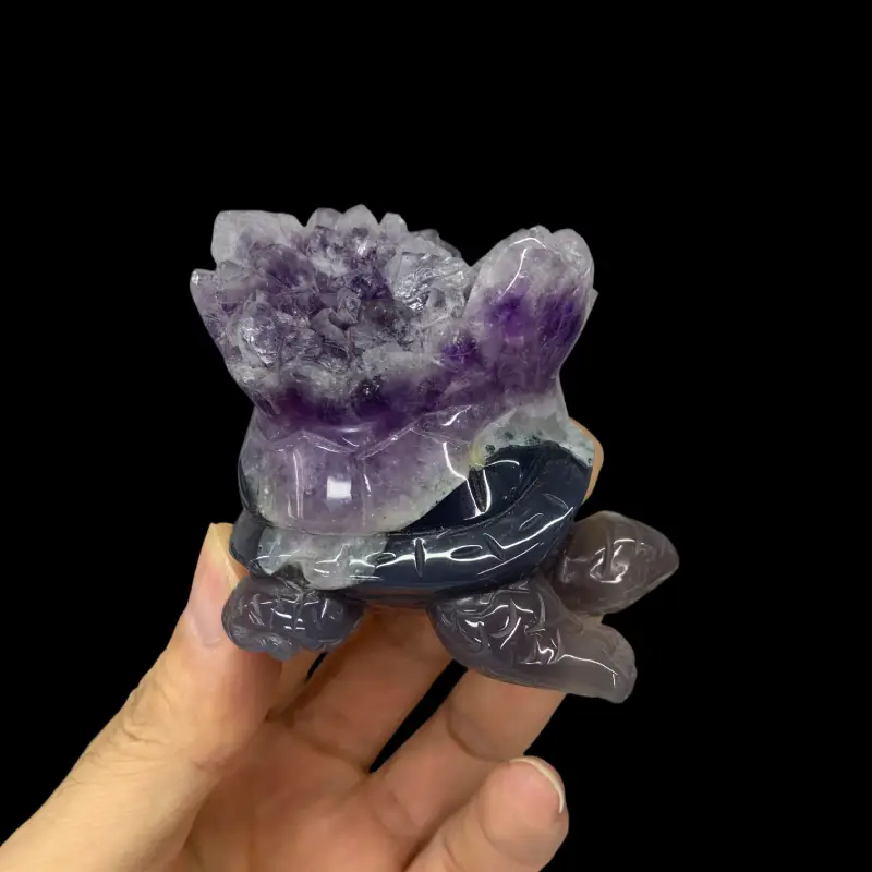 Crystal Turtle Carving,Agate Turtle Carving - Image 2
