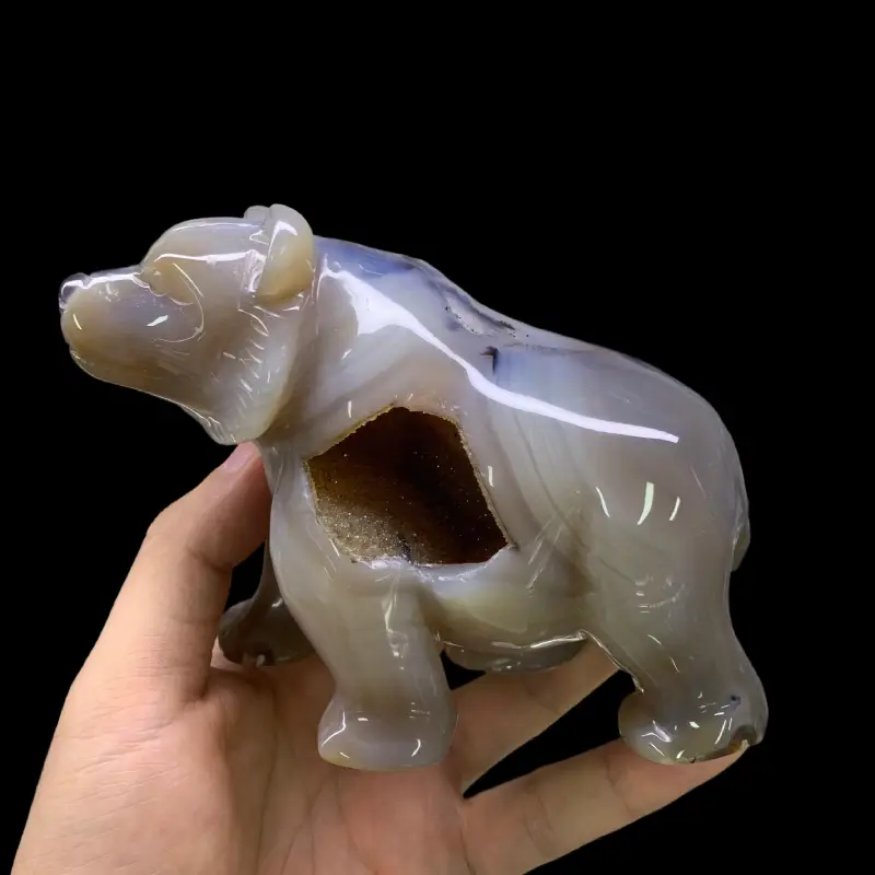 Crystal Bear Carving,Agate Bear Carving