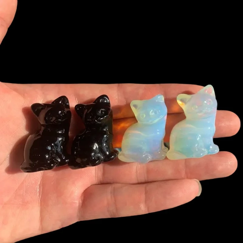 Natural 3cm Crystal Cat