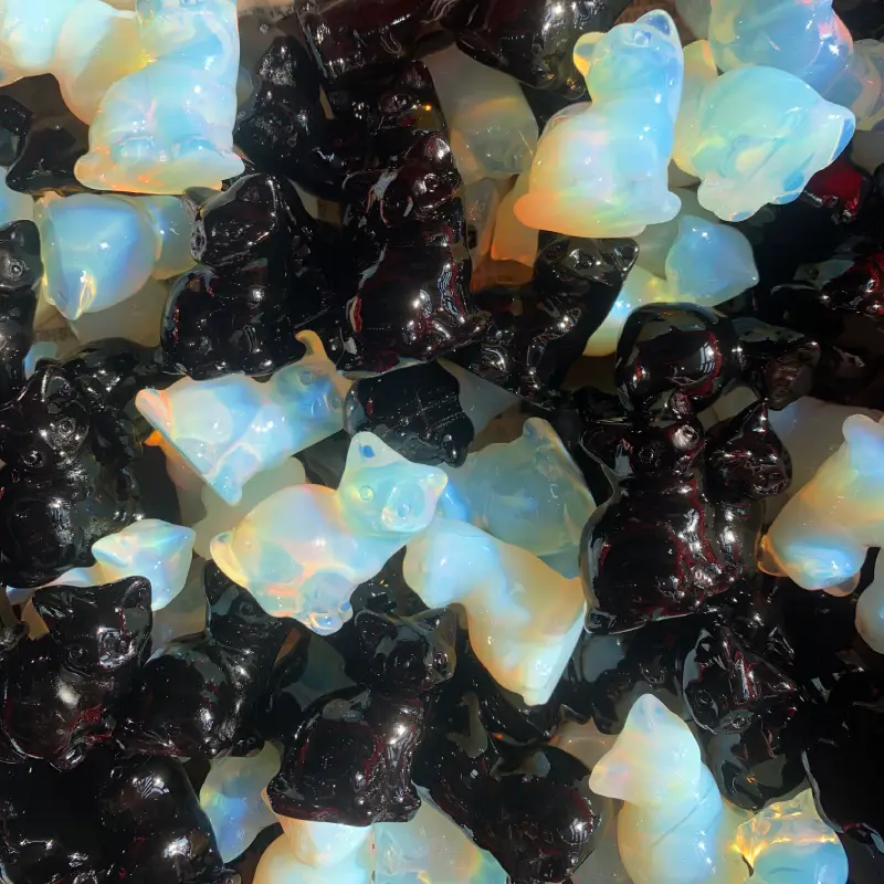 Natural 3cm Crystal Cat - Image 2