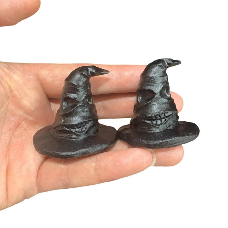 Black Obsidian Wizard Hat Carving Wholesale