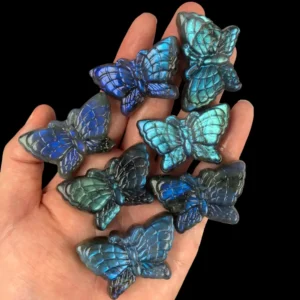 Labradorite Butterfly Carving