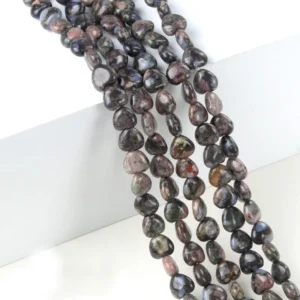 Natural 10mm Heart-shaped Que Sera Beads Strand