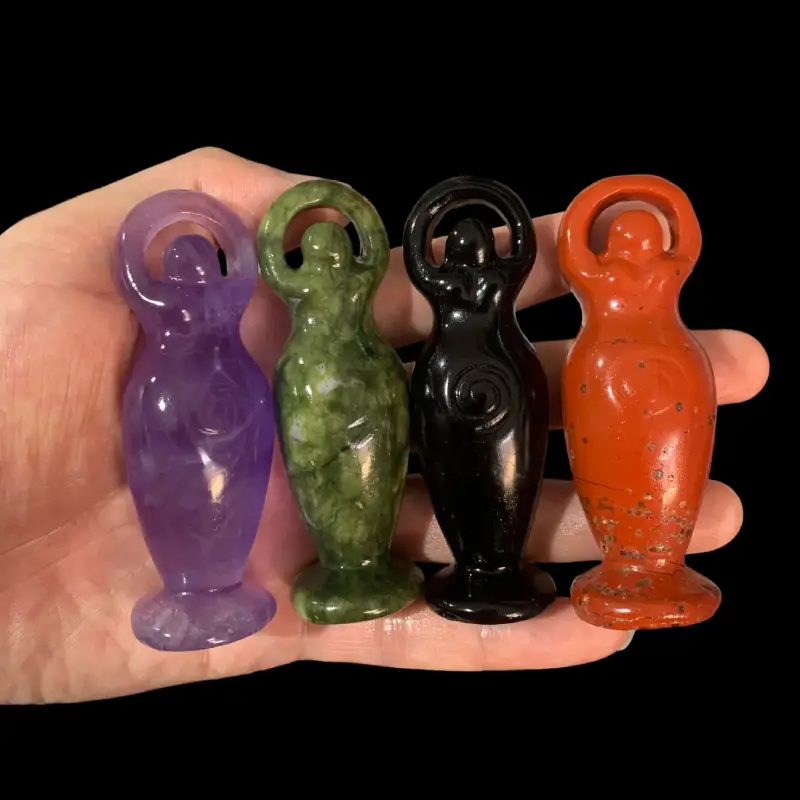 8cm Mixed Crystal Goddess Carving Bulk Wholesale