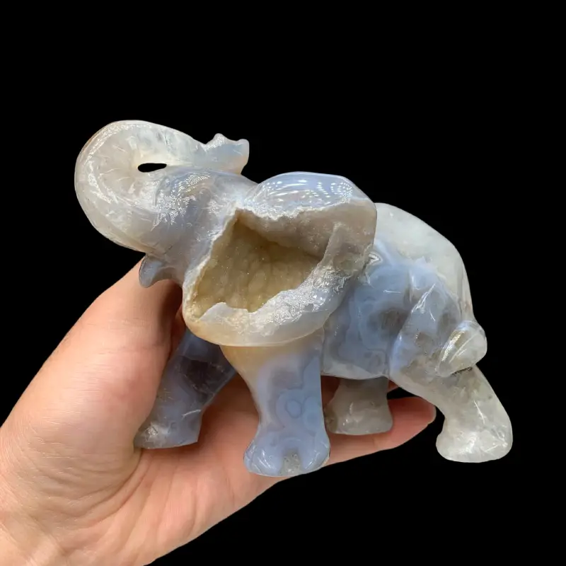 Crystal Horse Carving,Agate Elephant Carving - Image 2
