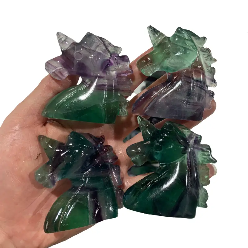 Fluorite Unicorn Carving Wholesale
