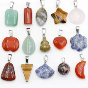 20 pcs Natural Mixed Crystal Pendant Wholesale Mixed packaging,Mixed random delivery