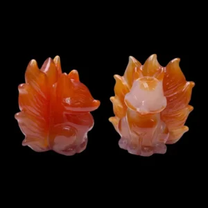 7cm Red Agate Fox Carving Wholesale