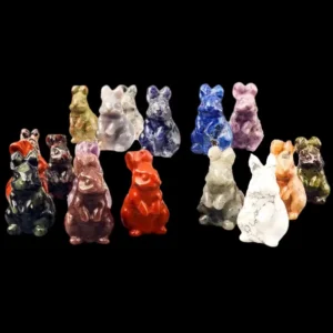 1.5 inch Various Materials Crystal Rabbit Carving Wholesale
