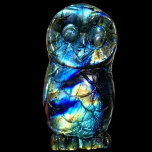 Labradorite Owl Carving